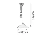 RABALUX Marian Visilica E27 1x100W bronza