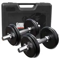 GORILLA SPORTS Kofer sa 2 podesive bucice (20 kg)
