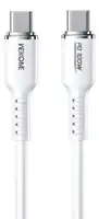 WEKOME Kabl 3.1 USB tip C M/M 1.2m, za Superbrzo punjenje 100W/480Mbps, Silicon Soft, beli WDC-11
