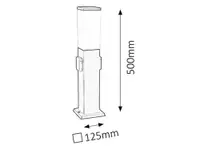RABALUX Bonn spoljna podna lampa 50cm 60W sa uticnicom crno