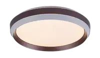 RABALUX Fontana, LED plafojera metal braon prsten, 24W, 1100lm, 3000K, 39cm, IP20
