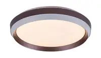 RABALUX Fontana, LED plafojera metal braon prsten, 24W, 1100lm, 3000K, 39cm, IP20