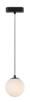 RABALUX LiTrack Pendant01W, šinska visilica kugla LED 5W, 400lm, 3000K, v120cm, p10cm, DC 24V