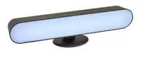 RABALUX Parker, stona punjiva LED 3W, samo RGB svetlo, daljinski, dimabilna, boja crna, visina 27cm, IP20