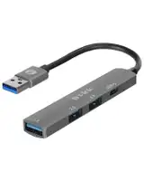 S-LINK SW-U322 4u1, Metal, USB-A na 2x USB 2.0 1x USB 3.0, Tip-C