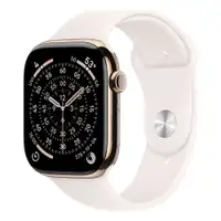 APPLE Watch S11 Cellular 46mm Gold Titanium Case with Light Blush Sport Band - S/M mfd54rk/a