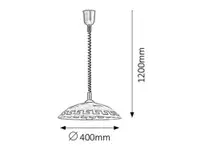 RABALUX Etrusco visilica D40 E27 60W braon