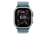 APPLE Watch Ultra 3 Cellular 49mm Natural Titanium Case with Light Blue Alpine Loop - Large mewp4se/a