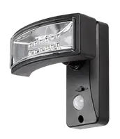 RABALUX Valpovo spoljna senzor solarna zidna lampa crna plasticna lampa 2,4W 250lm 4000K