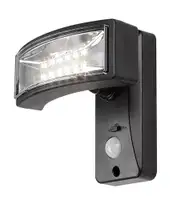 RABALUX Valpovo spoljna senzor solarna zidna lampa crna plasticna lampa 2,4W 250lm 4000K