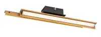 RABALUX Remiel, LED zidna metal cnra/drvo dekor, 12W, 760lm, 3000K, 8x49cm