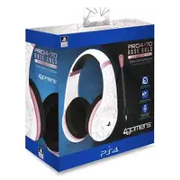 4GAMERS PS4 Rose Gold Edition Stereo Gaming Headset - Abstract White