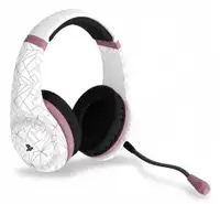 4GAMERS PS4 Rose Gold Edition Stereo Gaming Headset - Abstract White