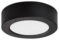 RABALUX Shaun2 plafonjera 7W 3000K crna okrugla