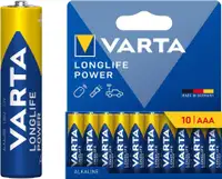 VARTA Longlife Power alkalna baterija LR03 10/1 N