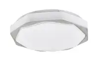 RABALUX Dettora, LED plafonjera sa daljinskim, dimabilna, 18W, 1150lm, CCT 3000-4000-6000K, 37cm, siva/bela