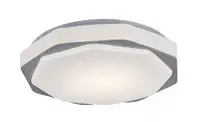 RABALUX Dettora, LED plafonjera sa daljinskim, dimabilna, 18W, 1150lm, CCT 3000-4000-6000K, 37cm, siva/bela