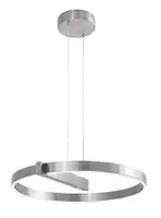 RABALUX Thrac, visilica brušeni aluminium LED 34W, 1700lm,  4000K, precnik 60cm