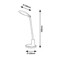 RABALUX Tekla stona lampa LED 10W, bela