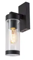RABALUX Kolta spoljna zidna lampa aluminjum mat crna lampa sa plasticnim abažurom E27 12W