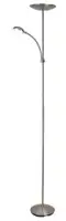 RABALUX Vlasta podna lampa LED 18W + 5W, saten hrom