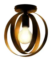 RABALUX Cortado, plafonska lampa crna metal, E27 / 1x max. 40W