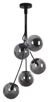 RABALUX Glory, luster, E14 5x MAX 40W, mat crni IP20, metal