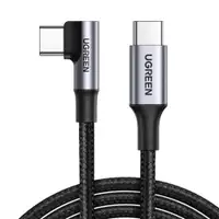 UGREEN US334 USB-C to USB-C PD Fast Charging 90 Degree Cable 5A Max Black 2m 093-0081