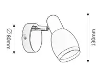 RABALUX Elite spot E14 1x40W hrom