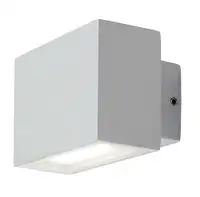 RABALUX Mataro, LED spoljna zidna bela aluminium/staklena maska, 7W, 580lm (bez stakla: 800lm), 4000K