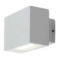 RABALUX Mataro, LED spoljna zidna bela aluminium/staklena maska, 7W, 580lm (bez stakla: 800lm), 4000K