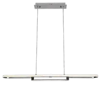RABALUX Contessa, LED visilica crna metal, 48W, 2900lm, 4000K, 100cm, podesiva visina: 50-120cm