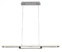 RABALUX Contessa, LED visilica crna metal, 48W, 2900lm, 4000K, 100cm, podesiva visina: 50-120cm