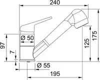 FRANKE-D NOVARA PLUS-D 115.0659.840 CRNA MAT
