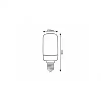 RABALUX Filament LED sijalica E14 T20, 2W, 140lm, 2700K