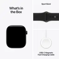 APPLE Watch S12 GPS 42mm Black Aluminium Case with Black Sport Band - S/M mjea4wf/a