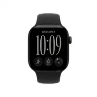 APPLE Watch S12 GPS 42mm Black Aluminium Case with Black Sport Band - S/M mjea4wf/a
