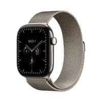 APPLE Watch S12 Cellular 42mm Natural Titanium Case with Natural Milanese Loop mjgh4wf/a