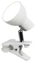 RABALUX Noah, clip lamp, bela, LED 5W
