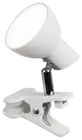 RABALUX Noah, clip lamp, bela,  LED 5W