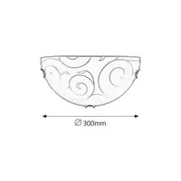 RABALUX Harmony lux zidna lampaD30 E27 60W hrom/belo