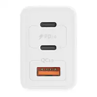 TNB CHGAN65W ZIDNI PUNJAC 65W, USB-C X 2 + USB-A QC 3.0