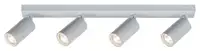 RABALUX Solo, plafonska bela metal spot lamp, 4xGU10