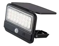 RABALUX Flaxton, solarna zidna sa senzorom crna, LED 7W, 700lm, 4000K