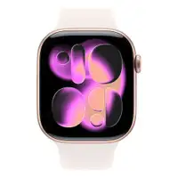 APPLE Watch S11 Cellular 46mm Rose Gold Aluminium Case with Light Blush Sport Band - S/M mfcg4rk/a