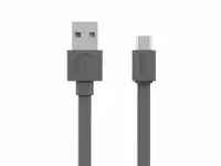 ALLOCACOC Flat USB kabl microUSB 1.5m sivi 10452GY/USBMBC