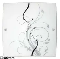 RABALUX Elina plafonjera400x400E27 2x60Wcrno/belo