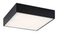RABALUX Tartu,spoljna plafonska.,LED18W,crno,kvadratna