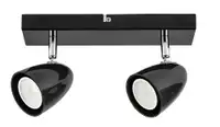 RABALUX Perico plafonjera GU10 2x5W crna