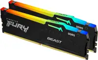 KINGSTON DIMM DDR5 16GB (2x8GB) 5600MHz FURY Beast RGB KF556C40BBAK2-16